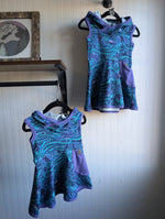 Load image into Gallery viewer, Waves Hooded Tank Dress
