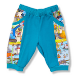 Load image into Gallery viewer, 6T Teal Construction Look and Find Jogger Shorts
